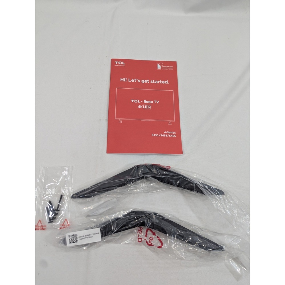 TCL 4 S451/S453/S455 Series Legs, Feet, Stand With Mounting‎ Screws